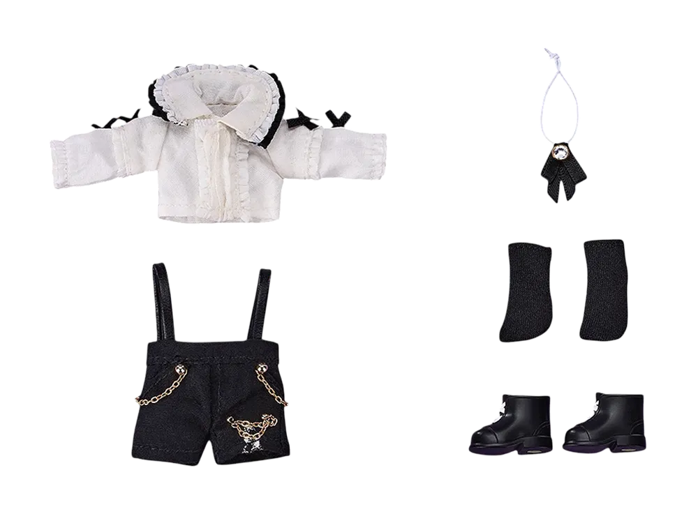 Good Smile Company "Nendoroid Doll" -Nendoroid Doll- Outfit Set: Suspender Shorts Set (White & Black)