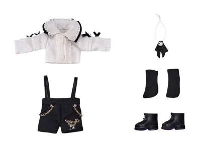 Good Smile Company "Nendoroid Doll" -Nendoroid Doll- Outfit Set: Suspender Shorts Set (White & Black)