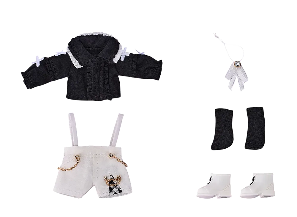 Good Smile Company "Nendoroid Doll" -Nendoroid Doll- Outfit Set: Suspender Shorts Set (Black & White)
