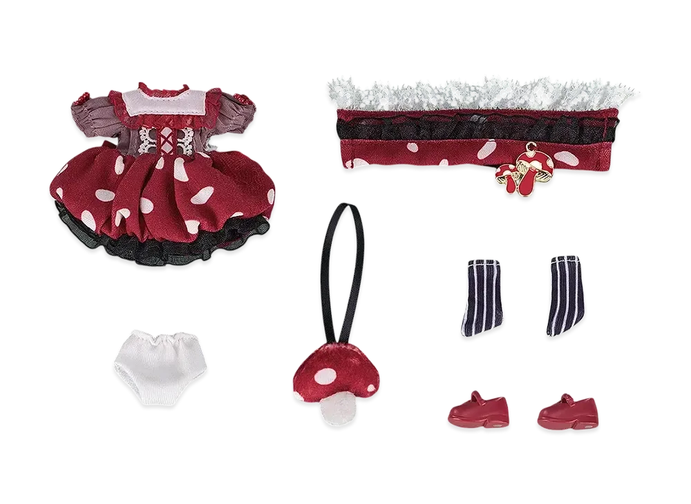 Good Smile Company "Nendoroid Doll" Outfit Set: Mushroom - Girl (Red)