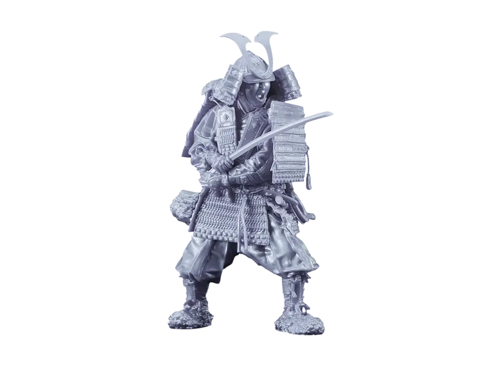 Max Factory "PLAMAX" 1/12 Kamakura Period Armored Warrior: Silver Color Edition