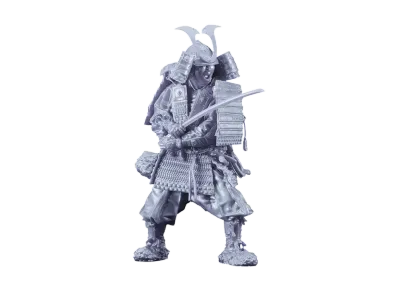 Max Factory "PLAMAX" 1/12 Kamakura Period Armored Warrior: Silver Color Edition