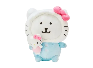 Sanrio -Chiikawa- Nagano Friends x Sanrio Characters Plush (Nagano Bear x Hello Kitty)
