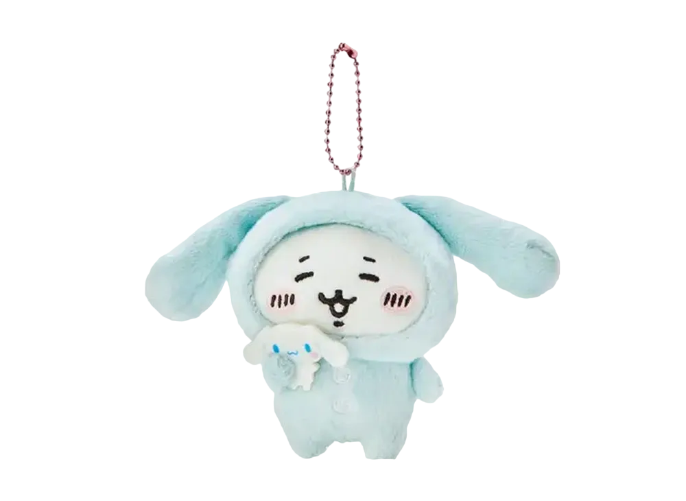Sanrio -Chiikawa- Nagano Friends x Sanrio Characters Mascot Holder (Chiikawa x Cinnamoroll)