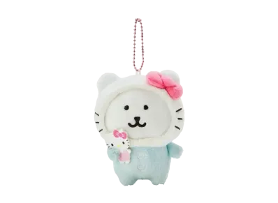 Sanrio -Chiikawa- Nagano Friends x Sanrio Characters Mascot Holder (Nagano Bear x Hello Kitty)