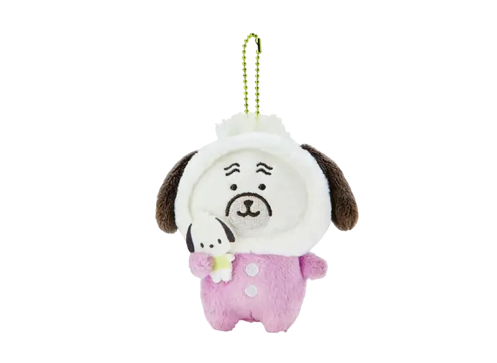 Sanrio -Chiikawa- Nagano Friends x Sanrio Characters Mascot Holder (Pug-San x Pochacco)