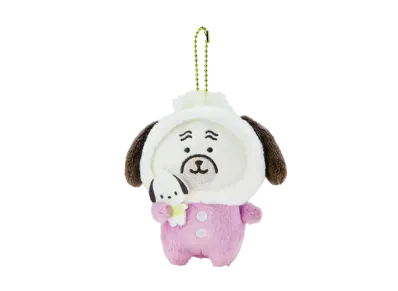 Sanrio -Chiikawa- Nagano Friends x Sanrio Characters Mascot Holder (Pug-San x Pochacco)