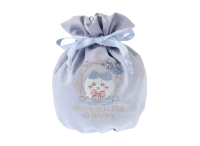 BANDAI -Chiikawa- Chiikawa Maison De Fleur Embroidery Drawstring (Hachiware)