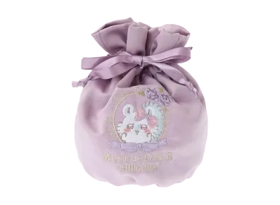 BANDAI -Chiikawa- Chiikawa Maison De Fleur Embroidery Drawstring (Momonga)