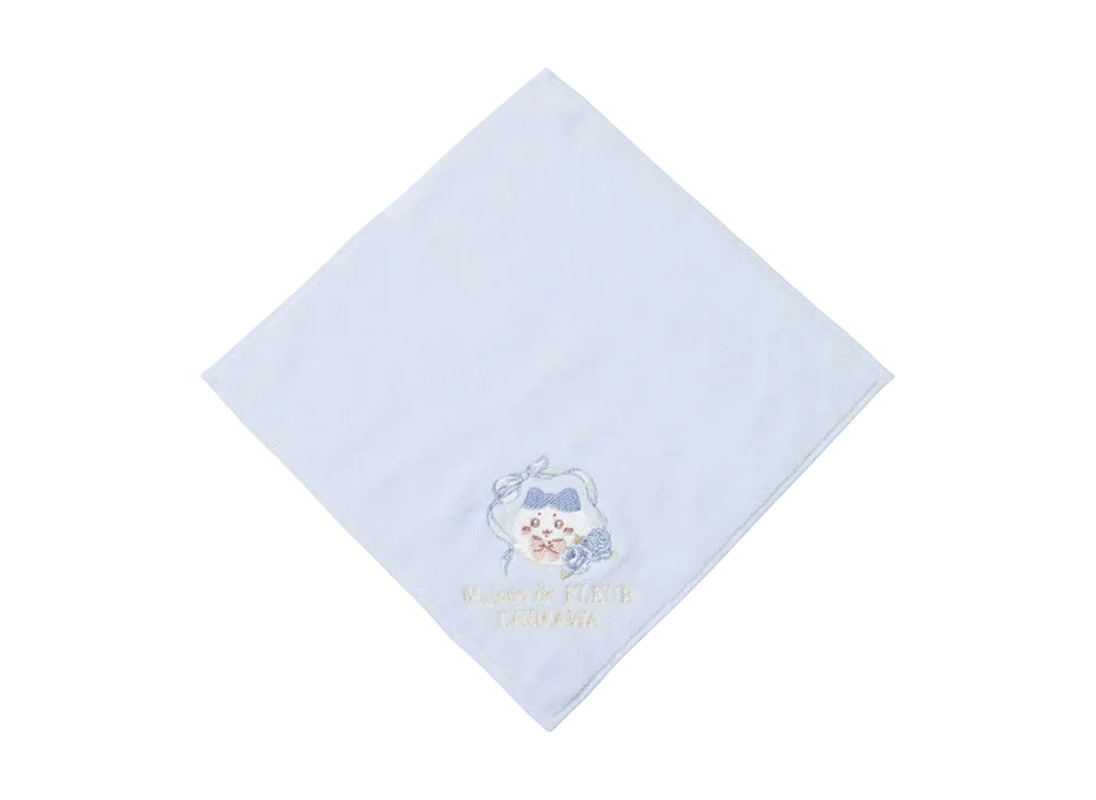 BANDAI -Chiikawa- Chiikawa Maison De Fleur Embroidery Towel Handkerchief (Hachiware)