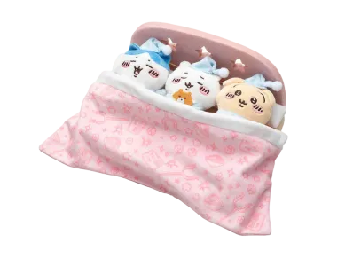 Gray Parka Service -Chikawa- Mascot set connected to Chikawa Good night bed