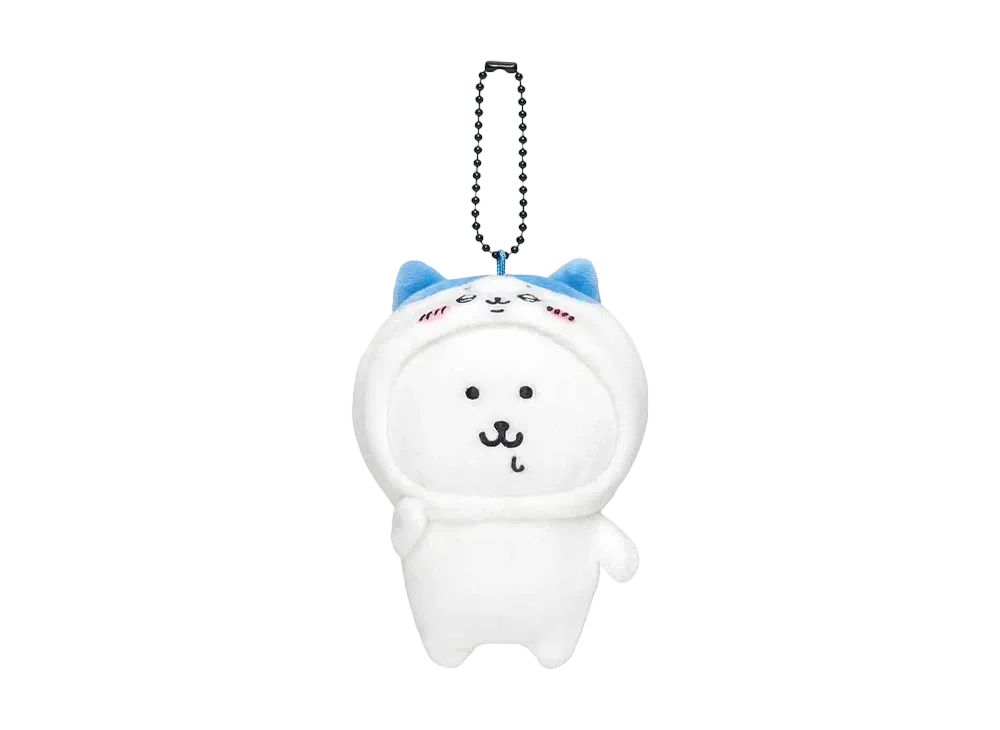 Gray Parka Service -Chikawa- Nagano Market Let's change! Petit mini mascot (wearing Hachiware)