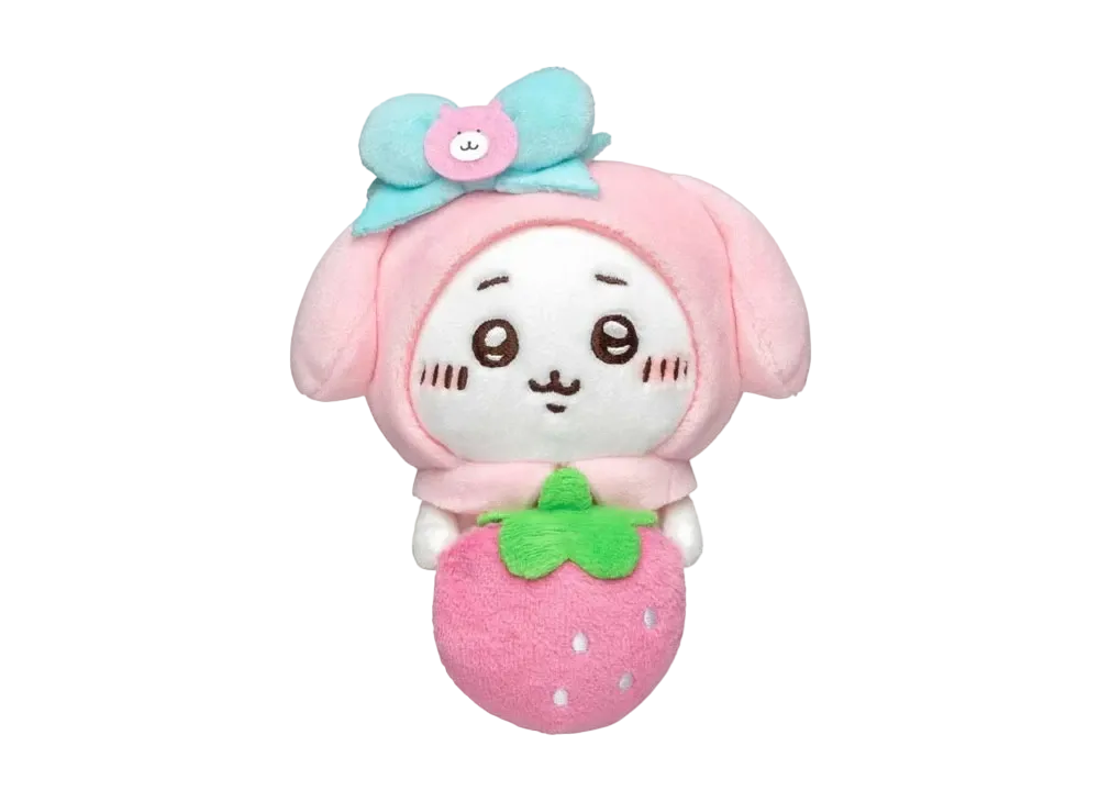 Gray Parka Service -Chikawa- Chikawa x Sanrio Characters Desktop Sliding Stuffed Melody (Chikawa My Melody)