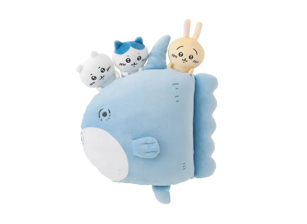 Gray Parka Service -Chikawa- Outing cushion with Chikawa Mambo