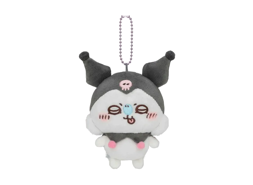 Gray Parka Service -Chikawa- Chikawa x Sanrio Characters Petit Mini Mascot (Momonga Kuromi)