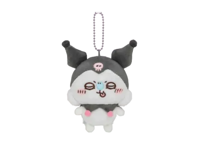 Gray Parka Service -Chikawa- Chikawa x Sanrio Characters Petit Mini Mascot (Momonga Kuromi)