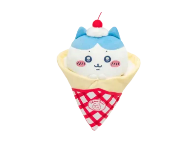 Gray Parka Service -Chiikawa Crepe Kuji- A Prize BIG crepe cuddly Plush Hachiware