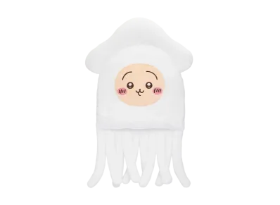 Gray Parka Service -Chiikawa Octopus Squid Kuji- B Prize BIG Squid cushion Usagi
