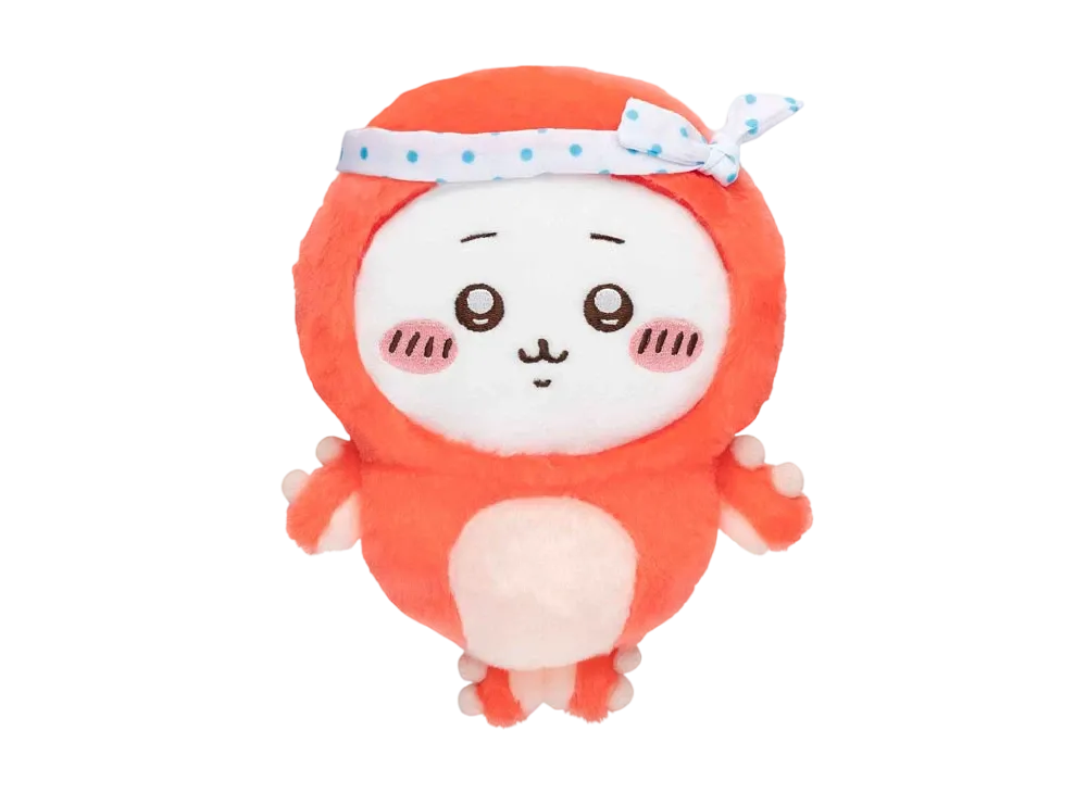 Gray Parka Service -Chiikawa Octopus Squid Kuji- C Prize Fluffy Octopus Squid Plush S Chikawa