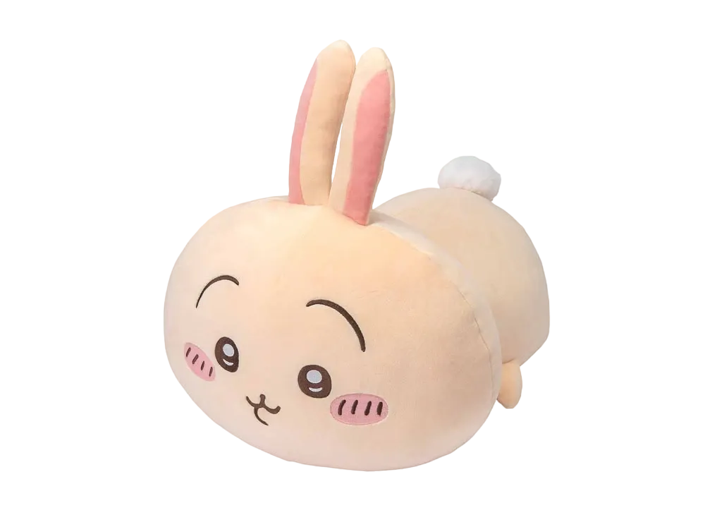 Gray Parka Service -Chiikawa Mochifuwa Collection- B Prize Lying down Plush Usagi