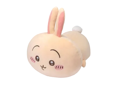 Gray Parka Service -Chiikawa Mochifuwa Collection- B Prize Lying down Plush Usagi