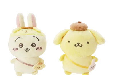 Sanrio -Chiikawa- Chiikawa x Pom Pom Purin Pair Brooch (Usagi)