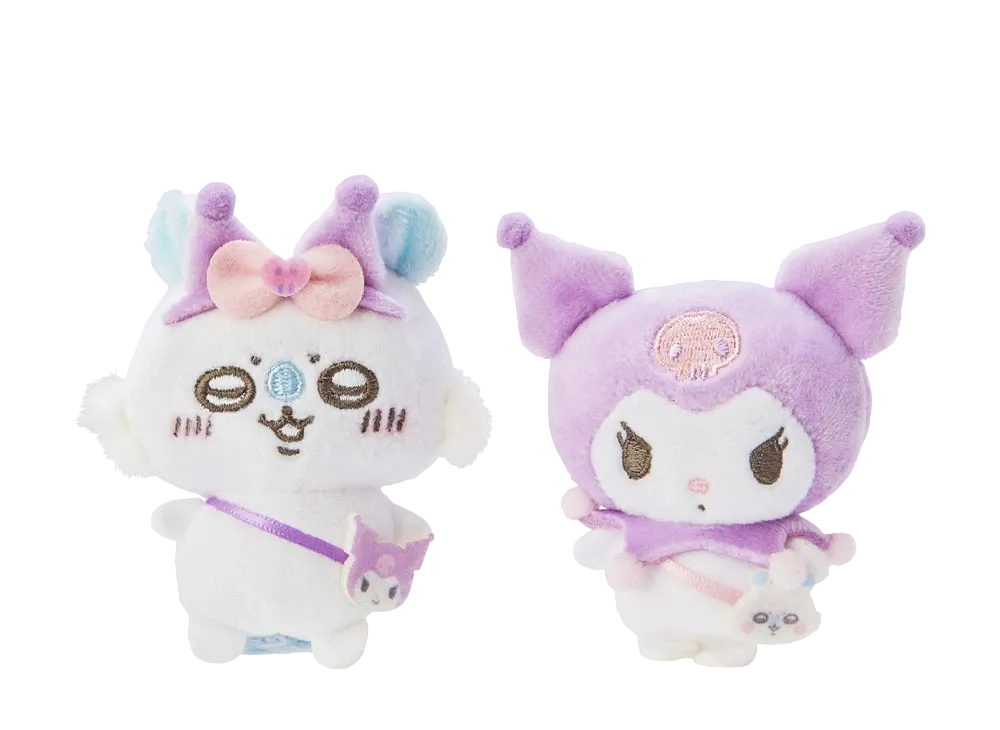 Sanrio -Chiikawa- Chiikawa x Kuromi Pair Brooch (Momonga)