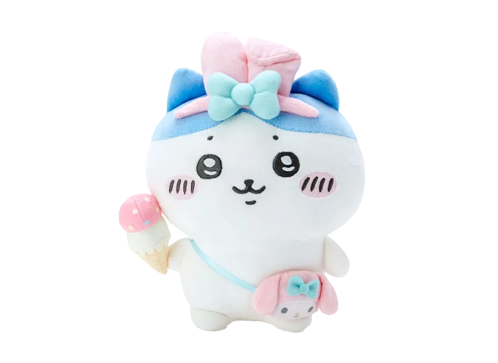 Sanrio -Chiikawa- Chiikawa x Sanrio Characters Plush (Hachiware x My Melody)