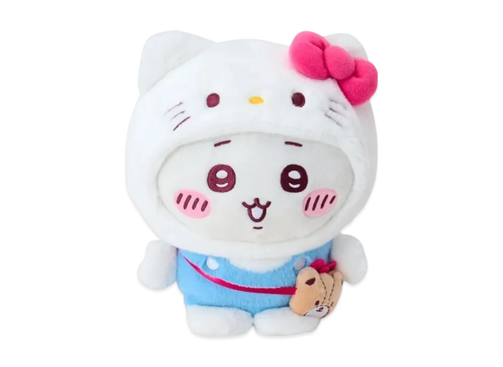 Sanrio -Chiikawa- Chiikawa x Hello Kitty Plush