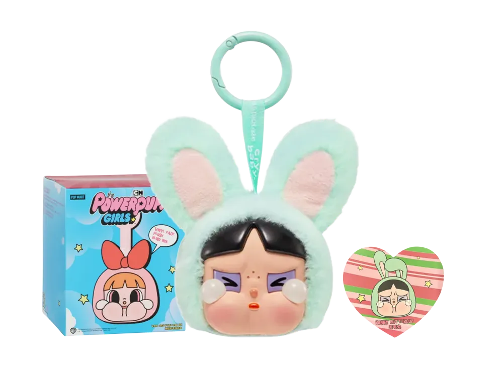 POP MART CRYBABY x Powerpuff Girls Series Plush BUNNY BUTTERCUP
