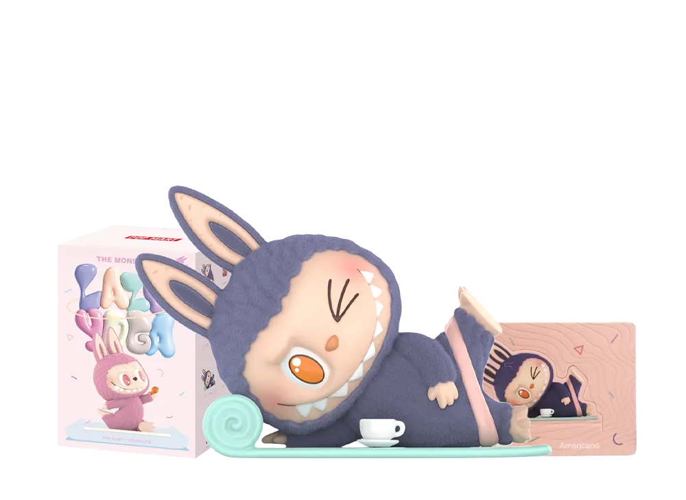 POP MART THE MONSTERS (LABUBU) Lazy Yoga Series Americano