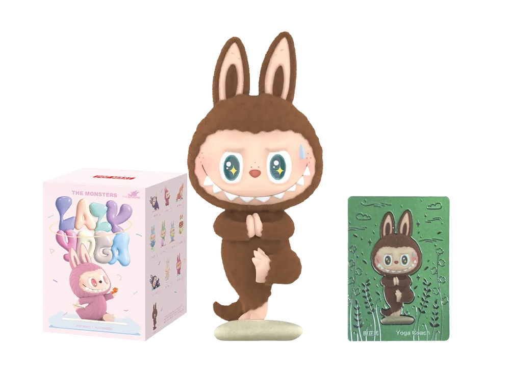 POP MART THE MONSTERS (LABUBU) Lazy Yoga Series Yoga Coach (Secret)