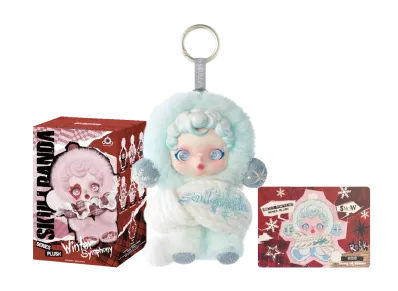 POP MART SKULLPANDA Winter Symphony Series Plush Pendant Song of Snow
