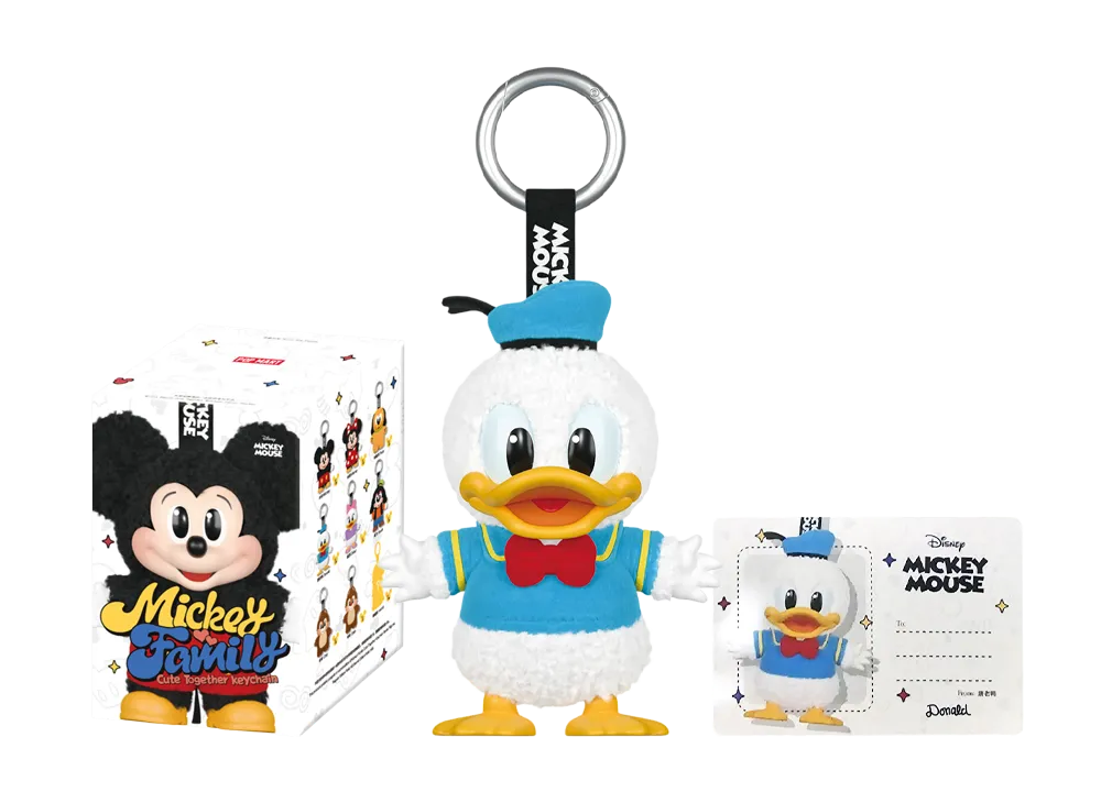 POP MART DISNEY Mickey Family Cute Together Series Plush Keychain Donald