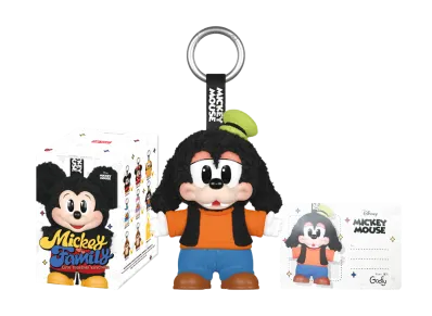 POP MART DISNEY Mickey Family Cute Together Series Plush Keychain Goofy