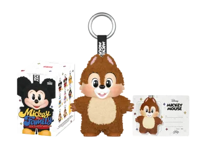 POP MART DISNEY Mickey Family Cute Together Series Plush Keychain Chip