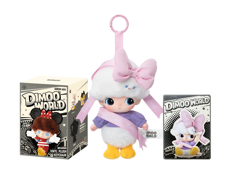 POP MART DIMOO WORLD x DISNEY Series Plush Keychain Daisy's Gift
