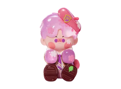 POP MART "Figurine" PINO JELLY Cherry Blossom Academy