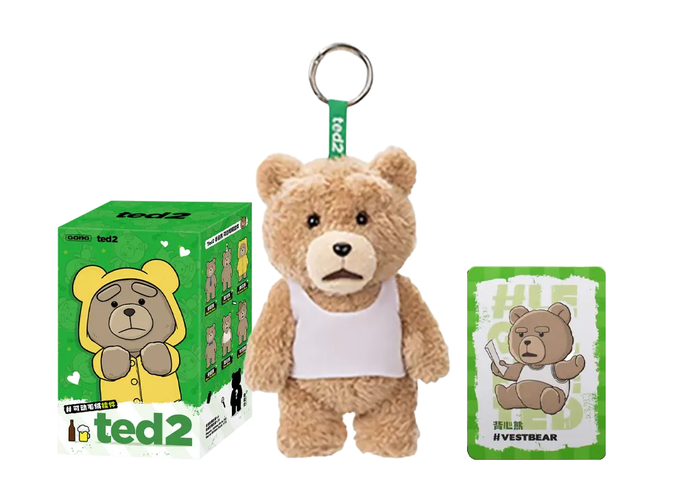 ポップマート Ted2 テディ ベア アクションぬいぐるみペンダント