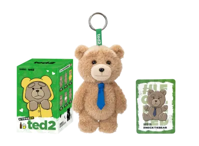 POP MART Ted2 Teddy Bear Action Plush Pendant Series Necktie Bear