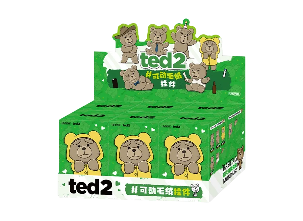 POPMART ted2 ぬいぐるみ マスコット 4種セット POPMART Ted2 Teddy Bear アクションぬいぐるみペンダント