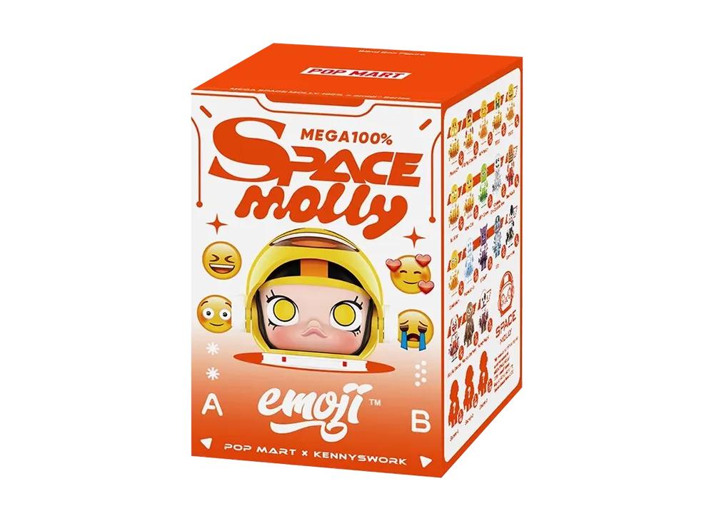 POP MART "MEGA COLLECTIONS" SPACE MOLLY 100% x emoji Series [Piece]