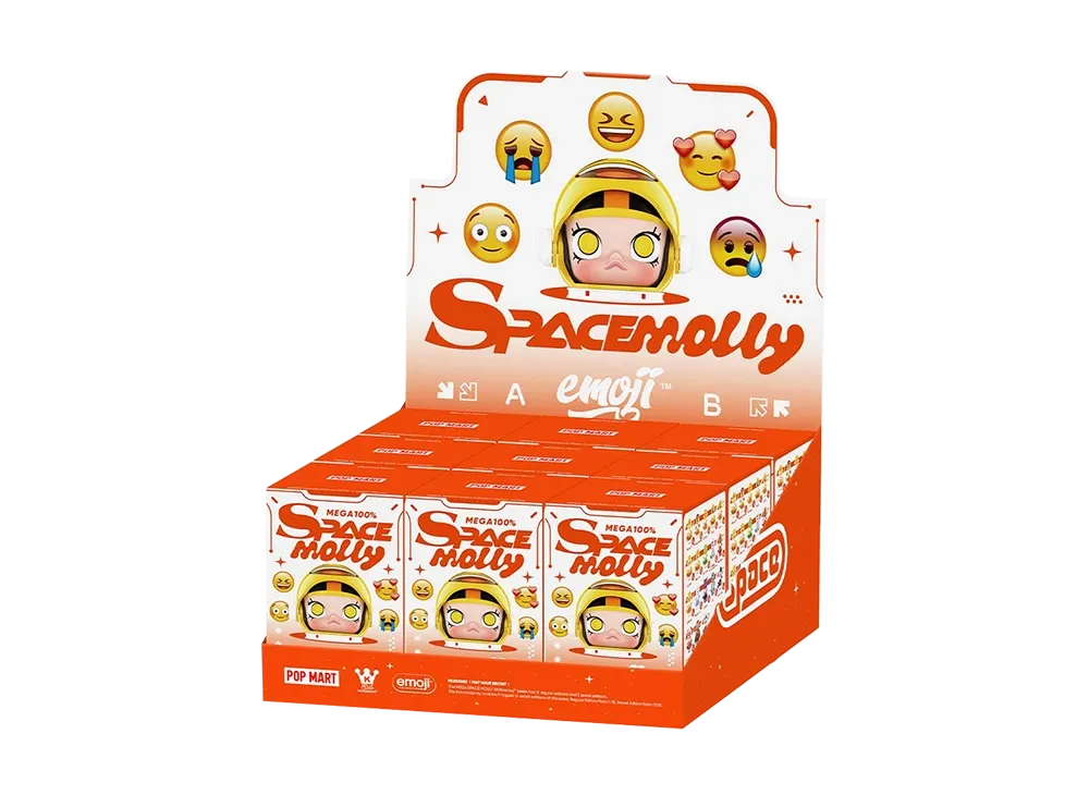ポップマート メガコレクション SPACE MOLLY 100% × emoji