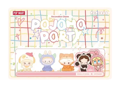 POP MART POP BEAN pajama party decoration charm set