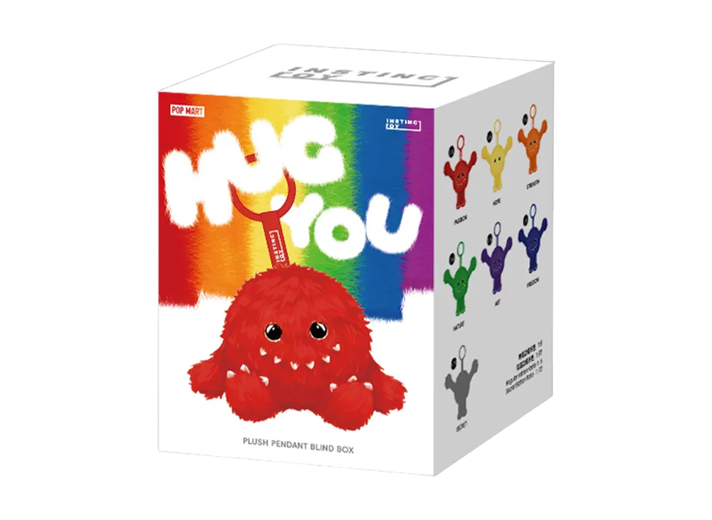 ポップマート　ハグユー　ぬいぐるみペンダント　シークレット　レインボー 楽天市場】INSTINCTOY HUG YOU シリーズ ぬいぐるみペンダント