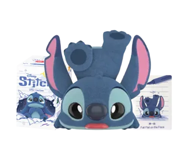 POP MART DISNEY Stitch Little Emotions Series Fall Flat on the Face