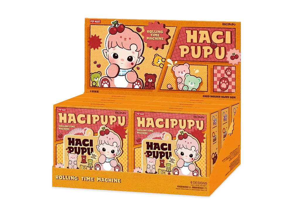 POP MART HACIPUPU-Rolling Time Machine Series-Card Holder Blind Box [Assortment Box]