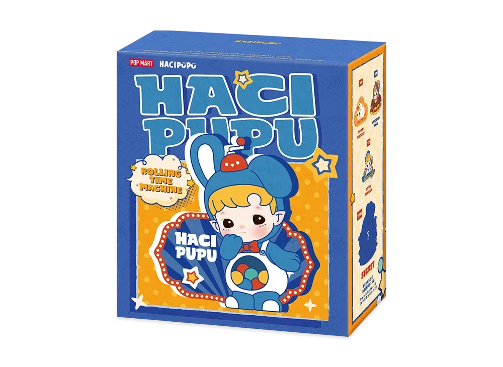 POP MART HACIPUPU Rolling Time Machine Series-Fridge Magnet Silicone Clip Blind Box [Piece]