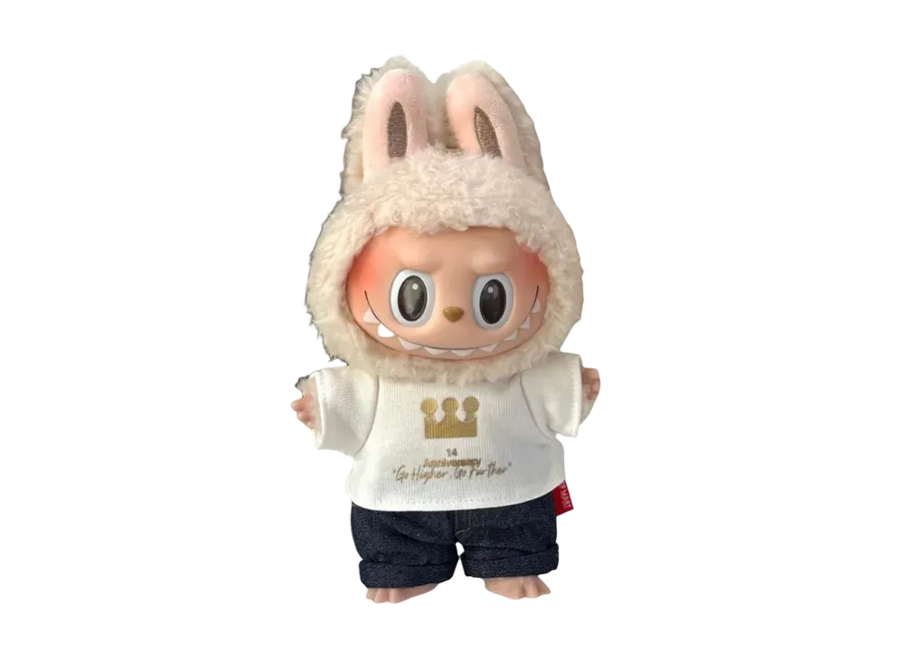 POP MART LABUBU Plush Pendant 14th Anniversary Go Higher Go Further Gift Box