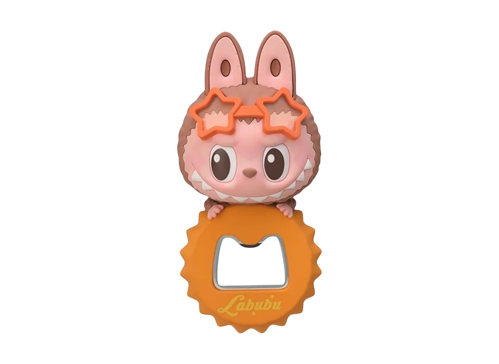 POP MART The Monsters Jump Into Summer Series Labubu (Passionate Summer) Bottle Opener Fridge Magnet